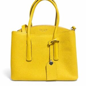 kate spade Bright Yellow Pebbled Leather Satchel